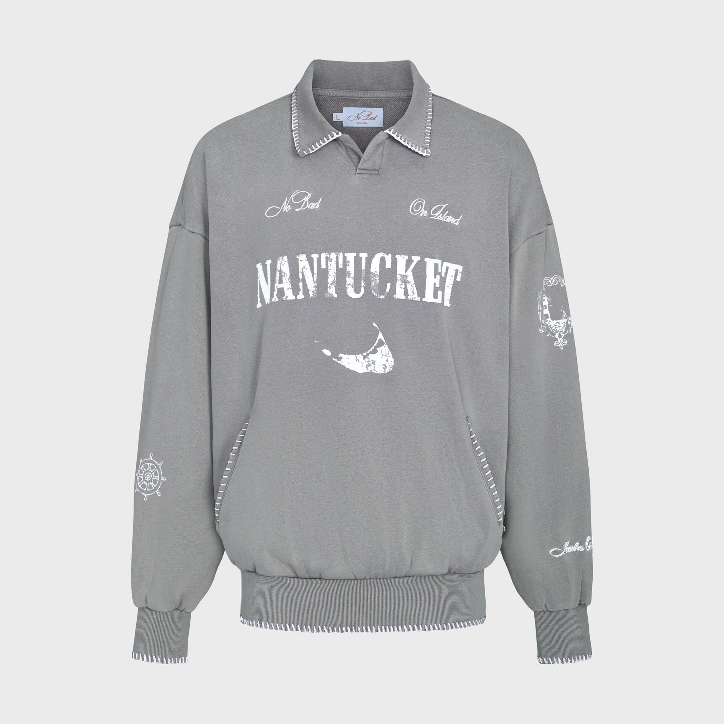 NANTUCKET COLLARED PULLOVER