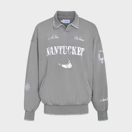 NANTUCKET COLLARED PULLOVER